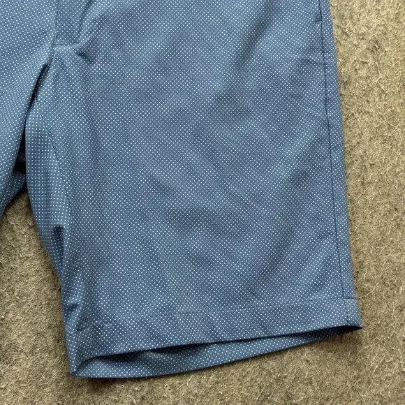 Peter Millar Golf Shorts Men 34 Blue Polka Dot Performance 9" Stretch - Picture 4 of 16
